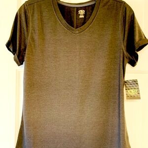 Athletic Works Charcoal active Short Sleeve V-Neck T-Shirt